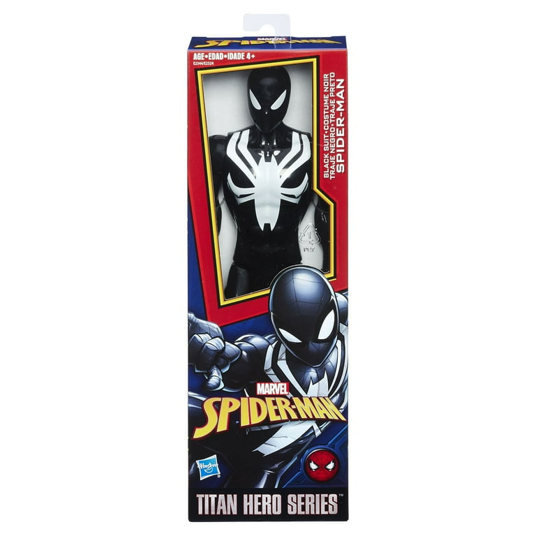 Spider-Man Titan Hero Series Web Warriors: Black Suit Spider-Man Action Figure