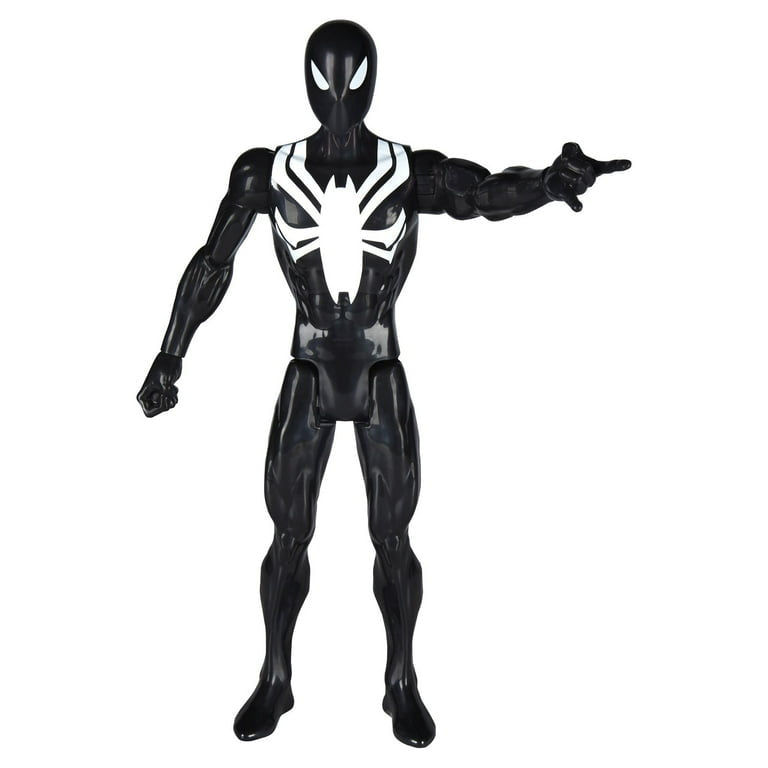 Spider-Man Titan Hero Series Web Warriors: Black Suit Spider-Man Action Figure