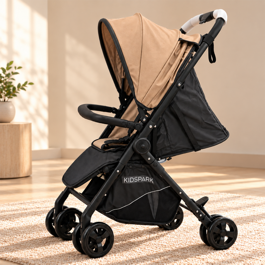 KIDSPARK Aura 250 stroller| reversible | front & rear shock absorption | One click Fold | EU standard quality