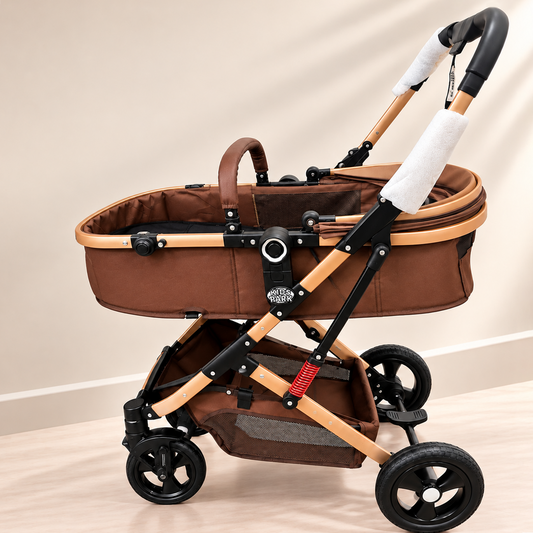 KIDSPARK Éclat | 2 in 1 baby stroller | convertible bassinet | One hand fold | premium shock absorption