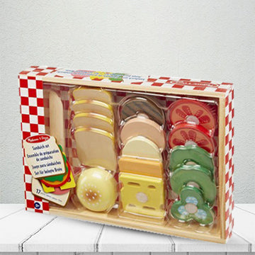 Mellissa and Doug burger wooden DIY kit