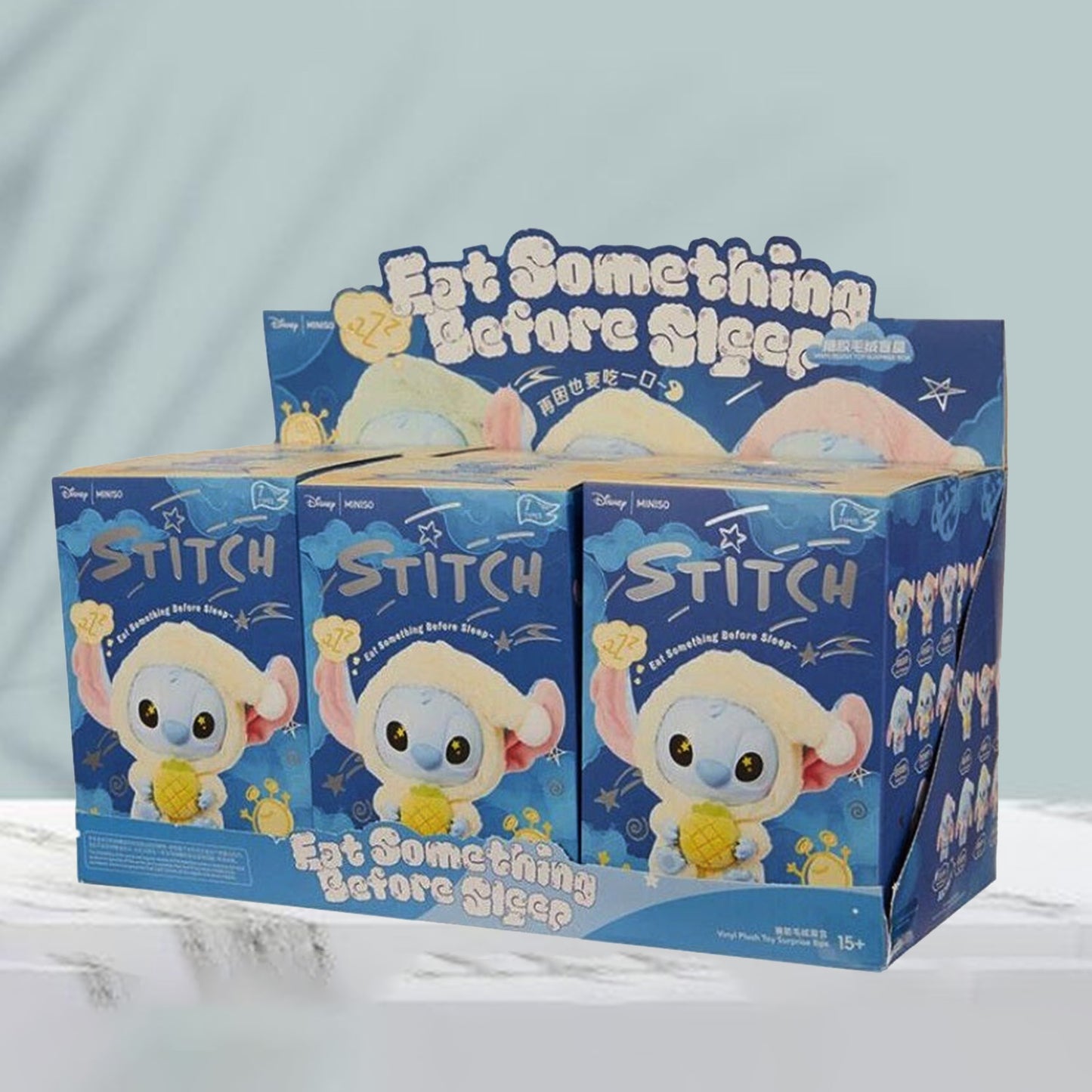 Miniso stitch, eat something before sleep series blind box