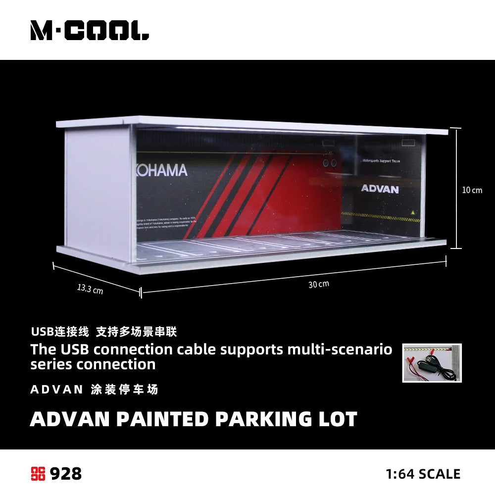 MoreArt MC914928 M·COOL 1:64 ADVAN Lighted Parking Lot