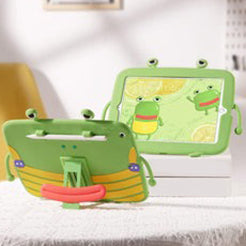 Quirky frog IPad case with stylus and table holder(case)