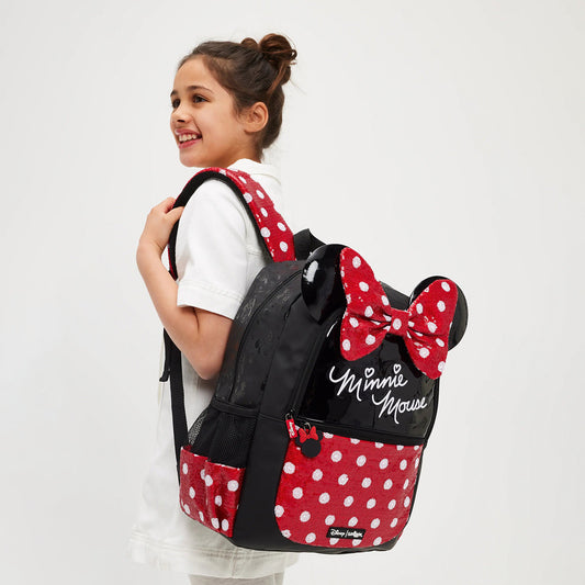 Smiggle - 16 inch Premium 3D red bow  Minnie Backpack