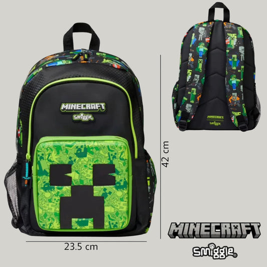 Smiggle - 16 inch Premium Mine Craft Backpacks