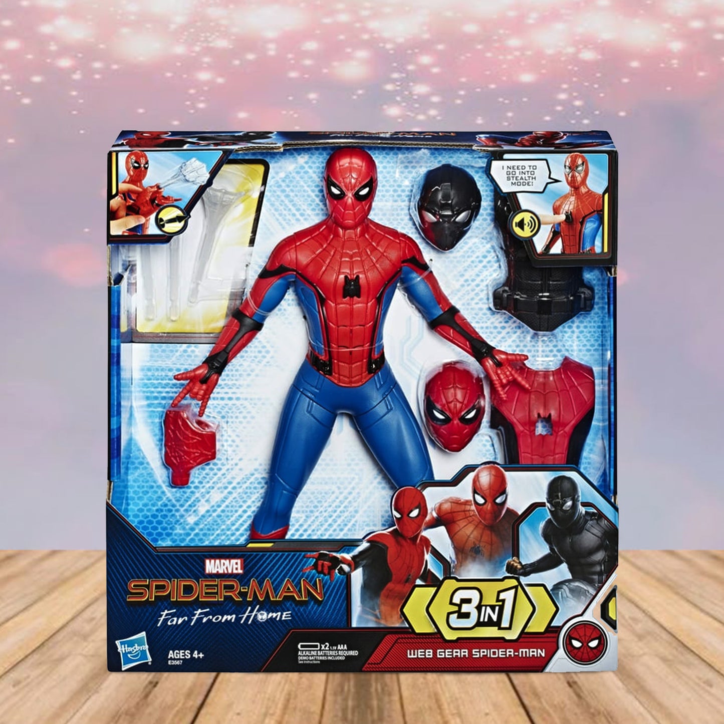 Spider-Man: Far From Home Deluxe 3 in 1 Web Gear Spider-Man Figure