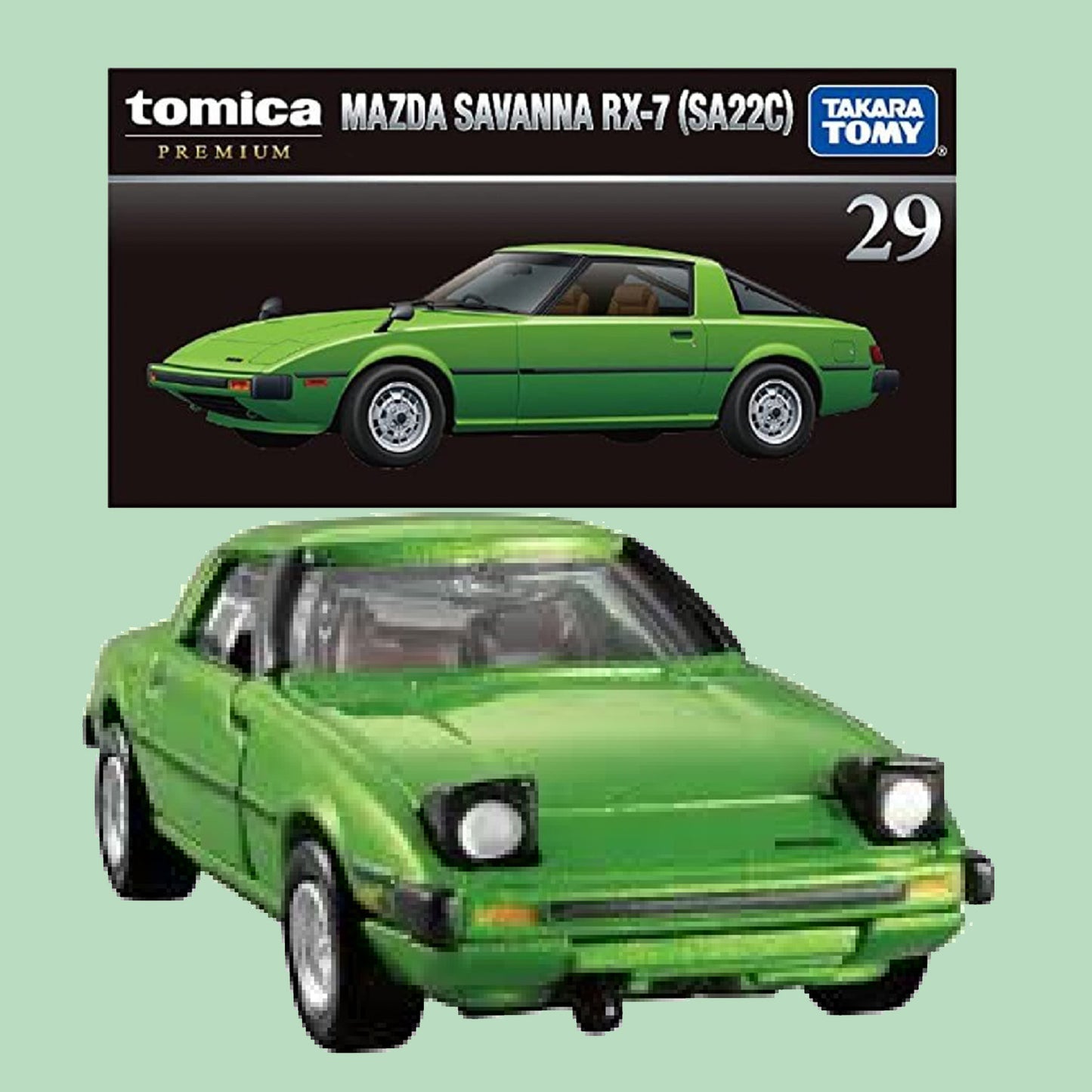 Tomica Premium 29 Mazda Savannah RX-7 (SA22C) - TAKARA TOMY -Diecast Scale Model Car