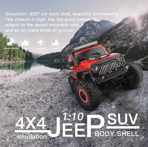 WL Toys 104311 1:10 Jeep Wrangler 4WD Off-Road RC Car