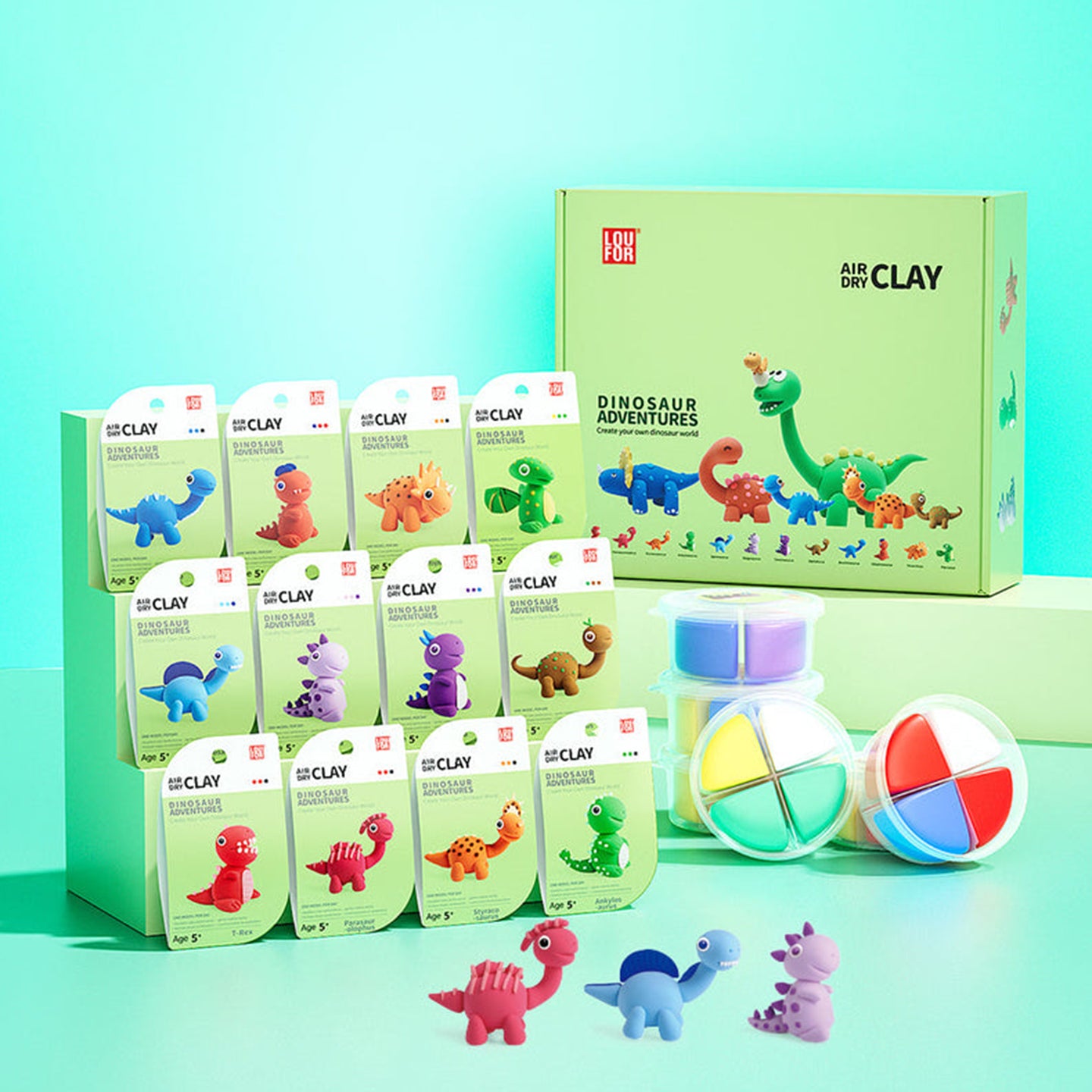 Dino DIY adventure Air Dry Clay 1 pcs - Kidspark