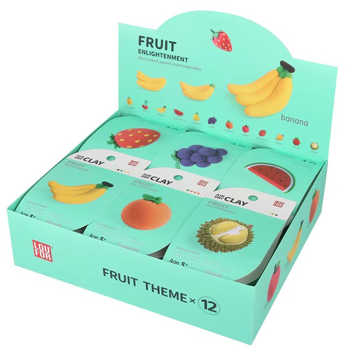 Fruit DIY adventure Air Dry Clay 1 pcs - Kidspark