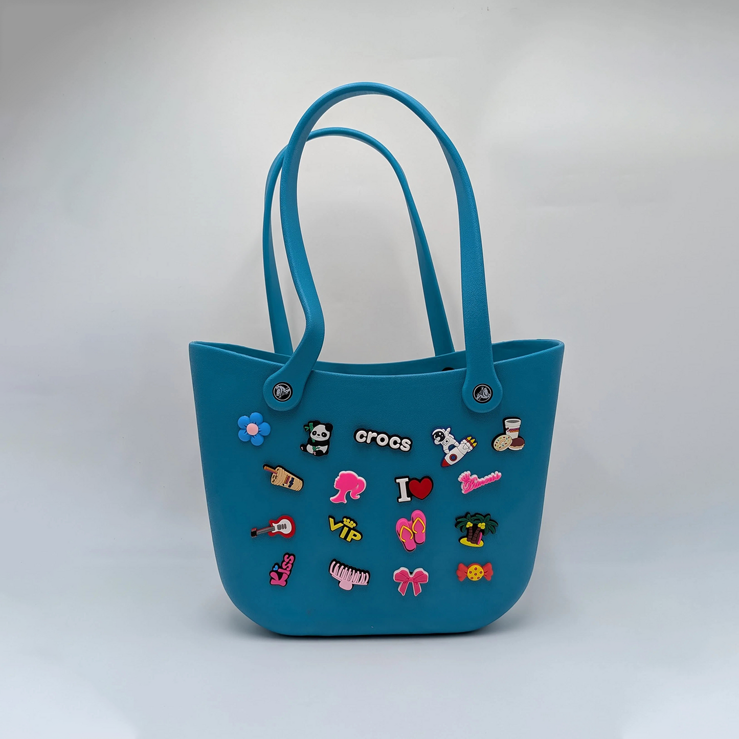 Crocs - big beach bag with jibbitz Sea Green
