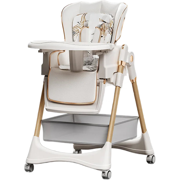 3-in-1 Convertible High Chair for Kids Adjustable Baby Feeding Chair with Swing | Recline | Detachable Tray | 5-Point Harness | Foldable Design | Multi-Height & Footrest Settings 6 Months to 5 Years