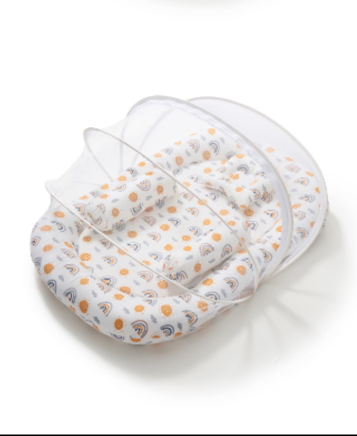 Kidspark neo | baby crib | mosquito net | side pillows