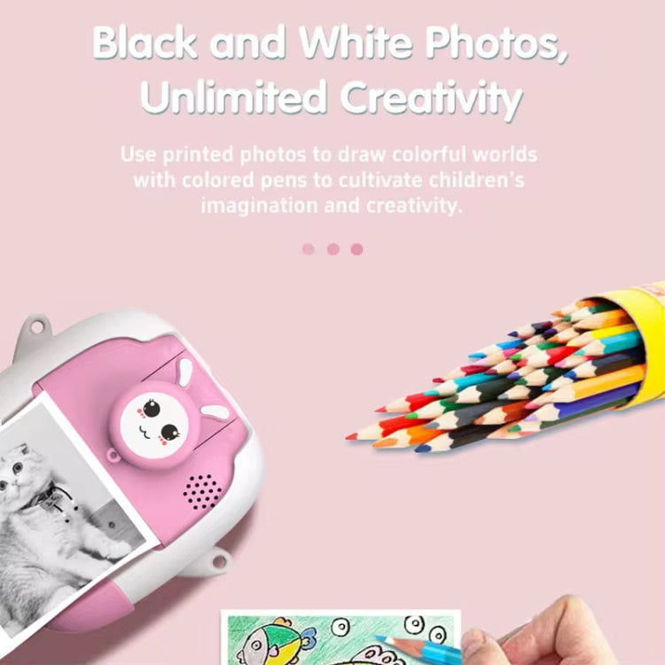 Mini digital 2.0 inch 720 HD reversible printing camera