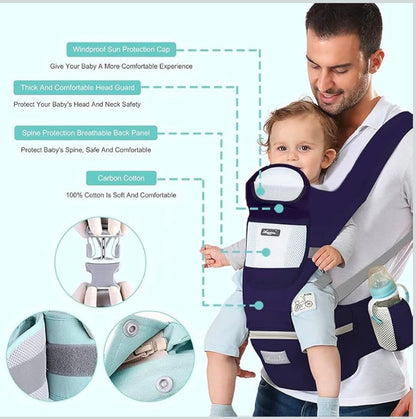 Kidspark nurture pro | premium baby carrier | 360’ positions | wider hip seat | comfort