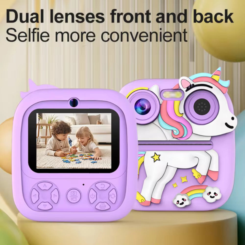 Print camera | 1080P | dual lens | flashlight | Games