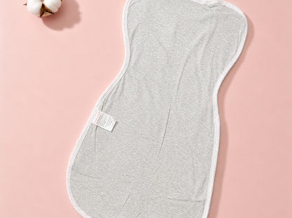 Kidspark Sleepie Pro | grey? Premium Baby Swaddle Wrap | 1 TOG | Soft Breathable Newborn Sleep Sack | Anti-Startle Sleep Wrap | 0-6 month