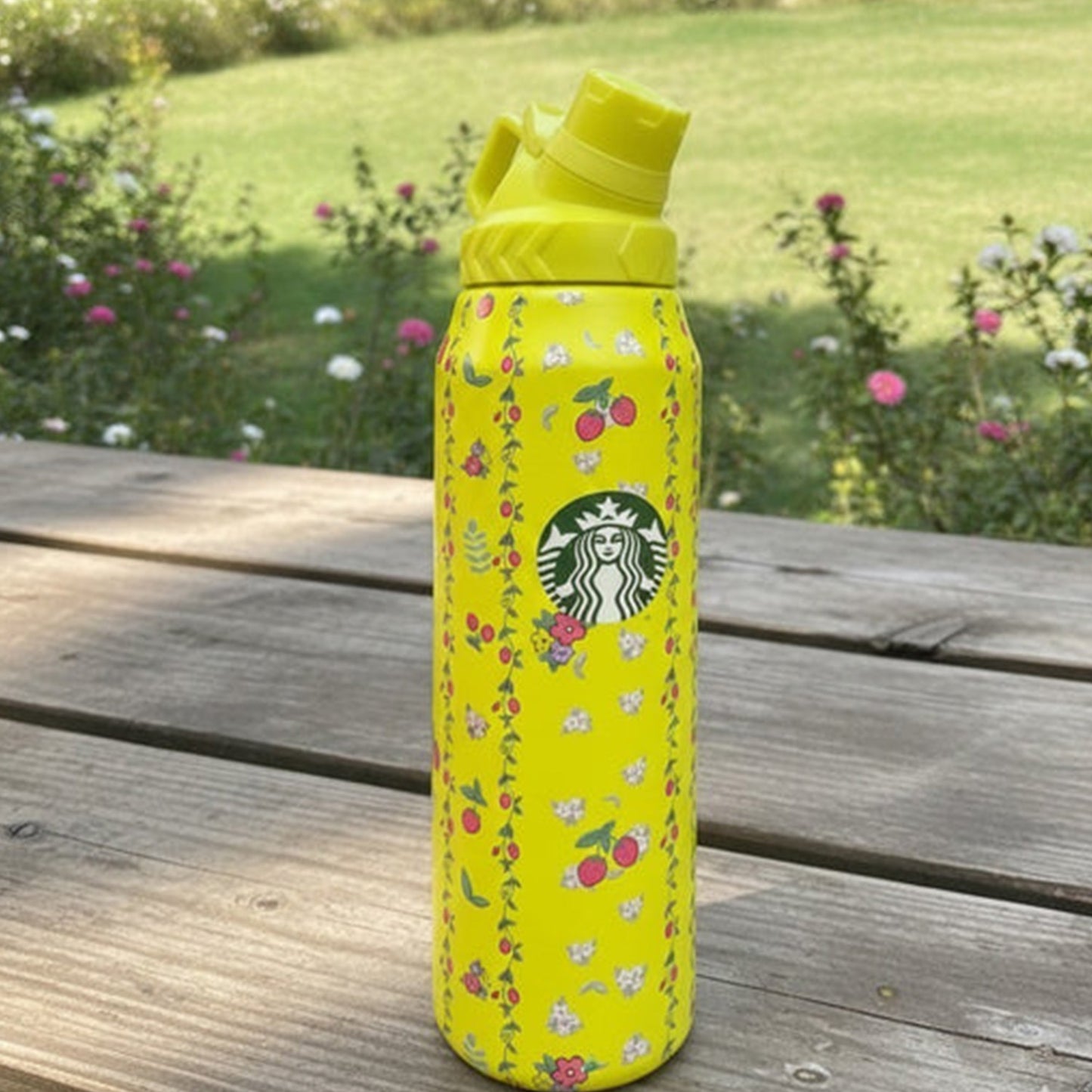 Starbucks ever bloom insulated steel bottle - 950 ml