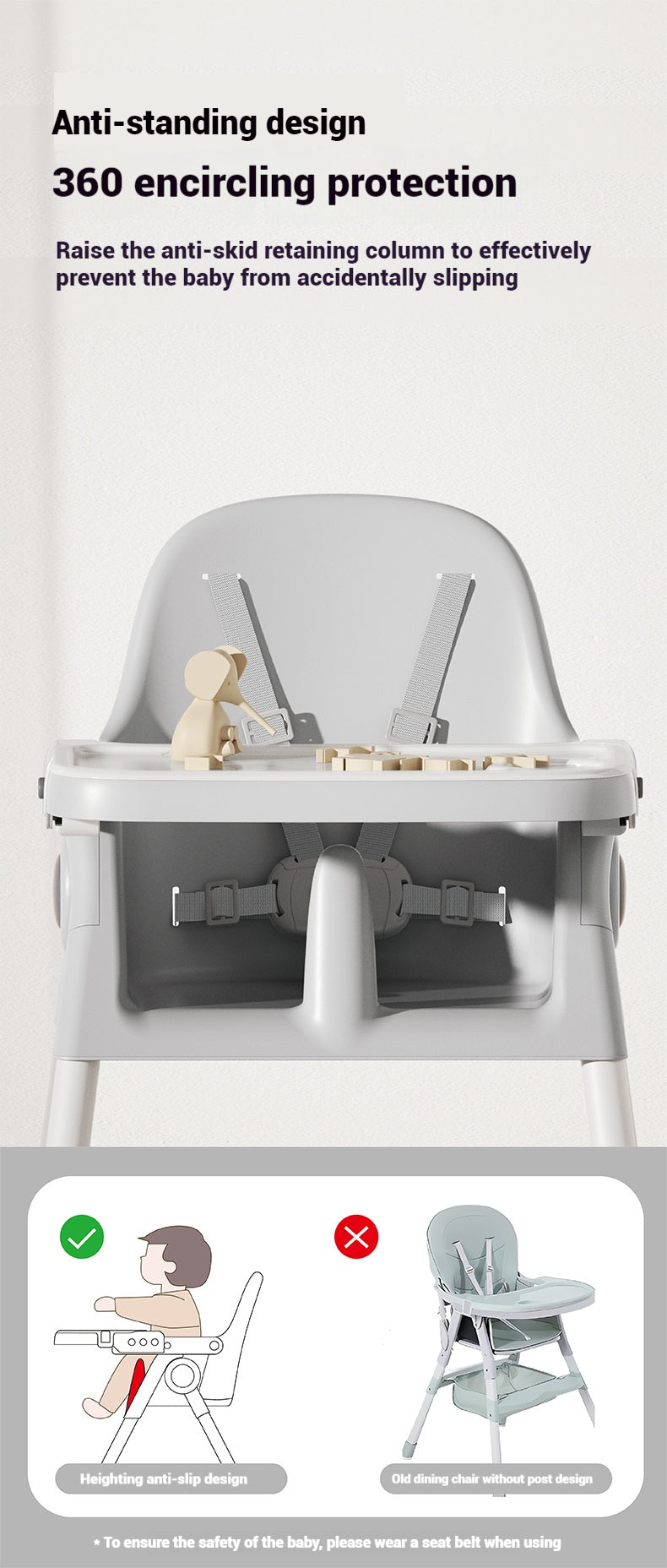Kidspark Mk3 Highchair | 4 in 1 | feeding | storage | portable | EU standards highchair