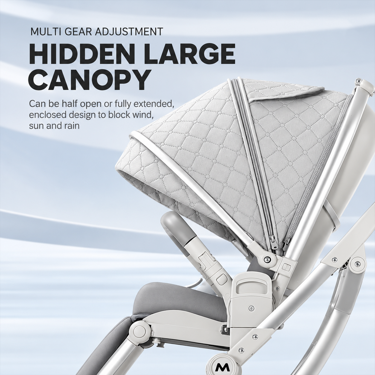 Kidspark Bellini baby stroller | High view reversible seat | All terrain wheels | sleekest design | luxury redefined