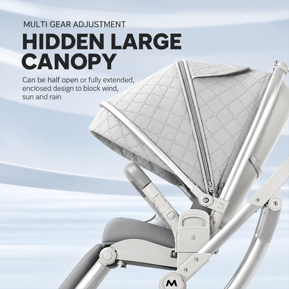 Kidspark Bellini baby stroller | High view reversible seat | All terrain wheels | sleekest design | luxury redefined