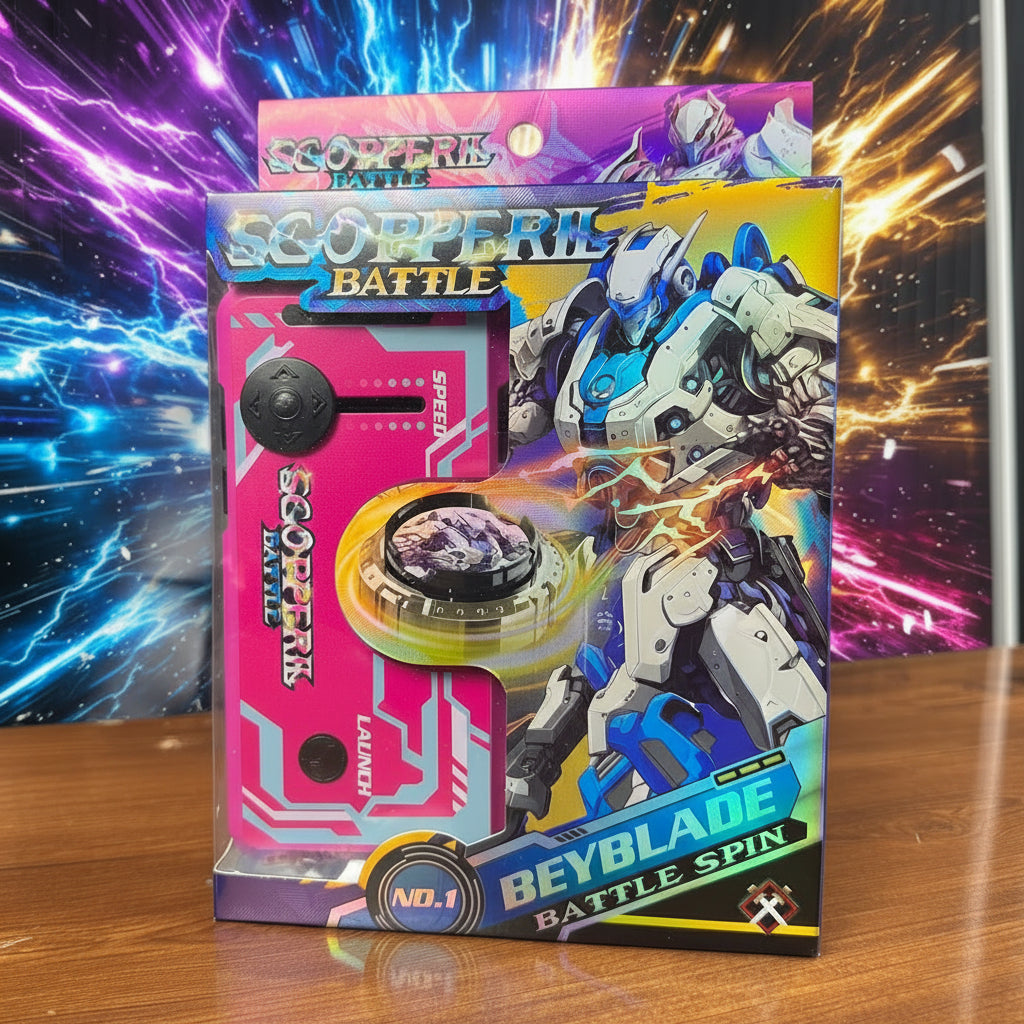 Beyblade electric battle spin launcher + metal beyblade