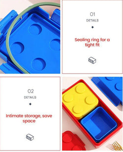 Block and Bites - Perfect Leakproof, BPA Free Snackbox - Kidspark