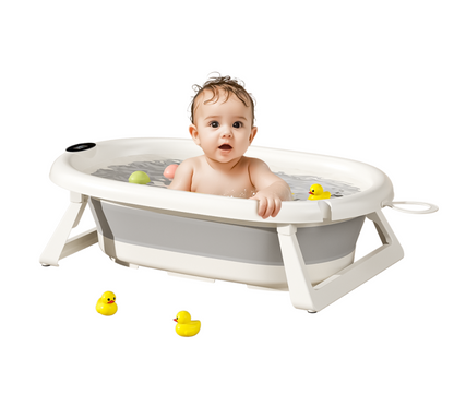 4 in 1 baby portable bath set | cushion | 2 x water ladle | Bucket | temperature monitor | EU standard quality
