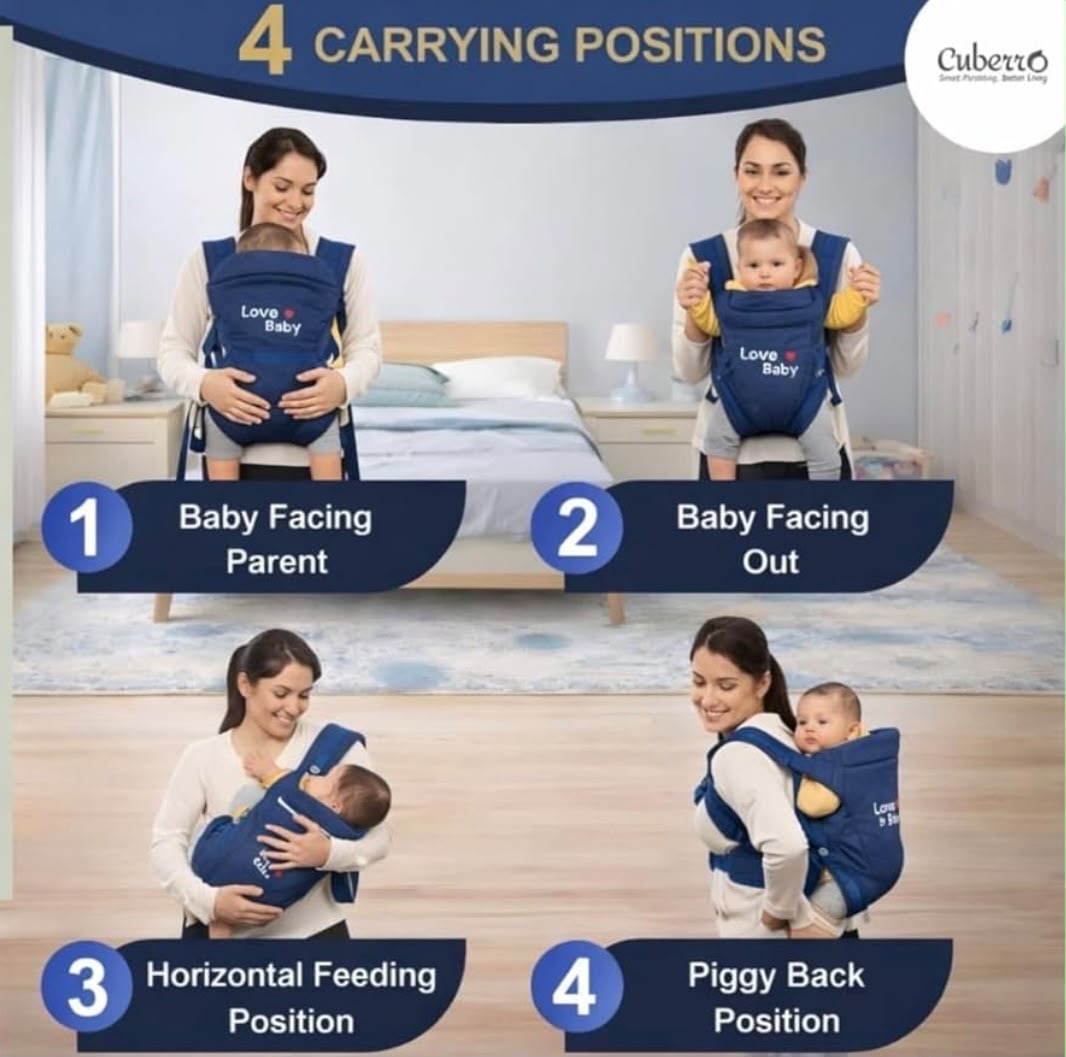 KidSpark XL premium baby carrier | 6 seat positions | premium feel