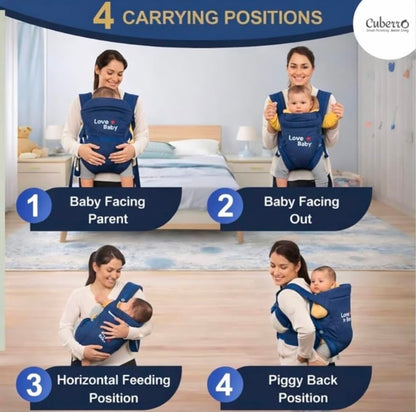 KidSpark XL premium baby carrier | 6 seat positions | premium feel