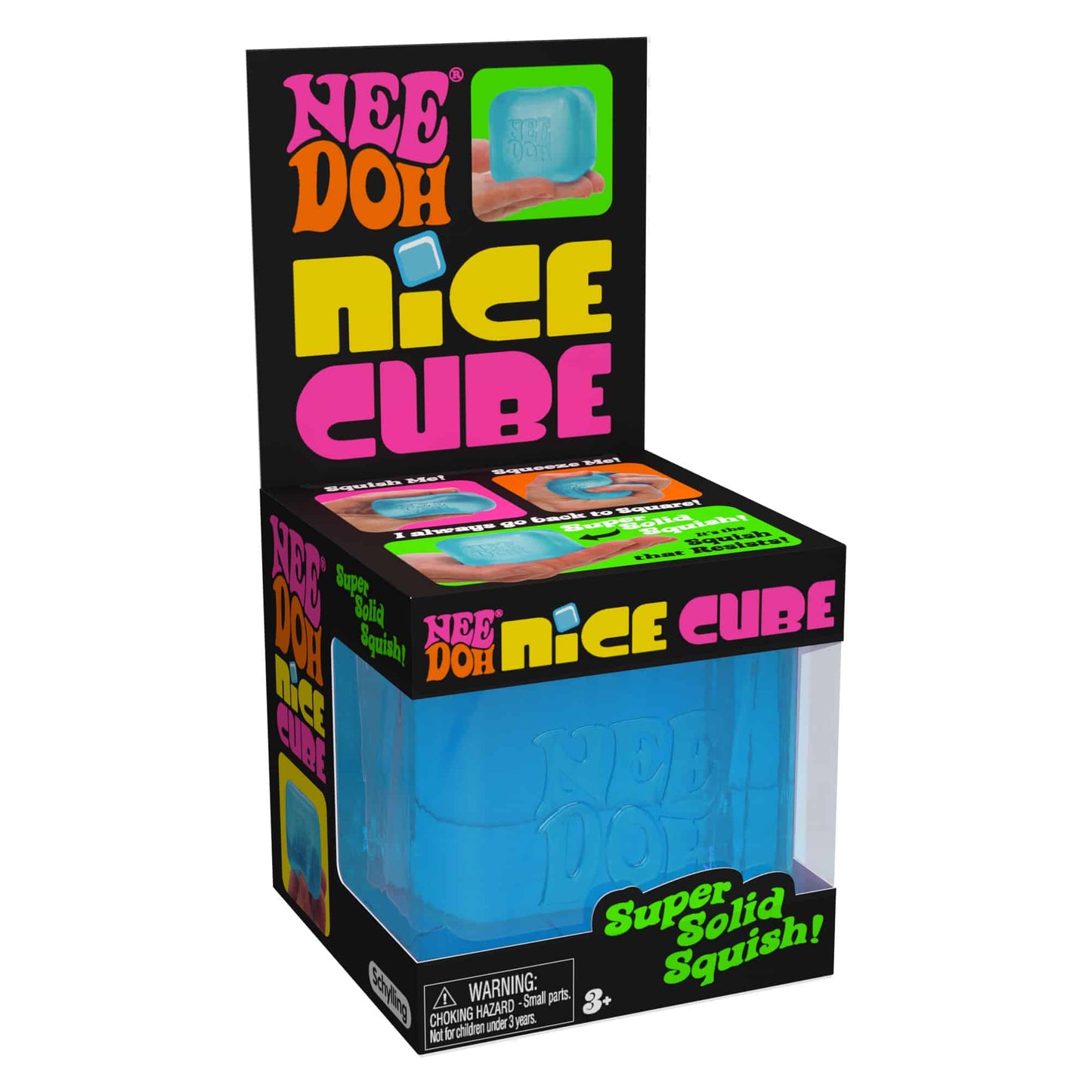 NeeDoh Nice Cube | Sensory Squeeze Toy | Super Solid fidget Squishy - 2.25"