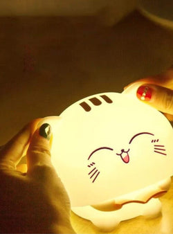 Cute cat silicone premium quality night lamp - Kidspark