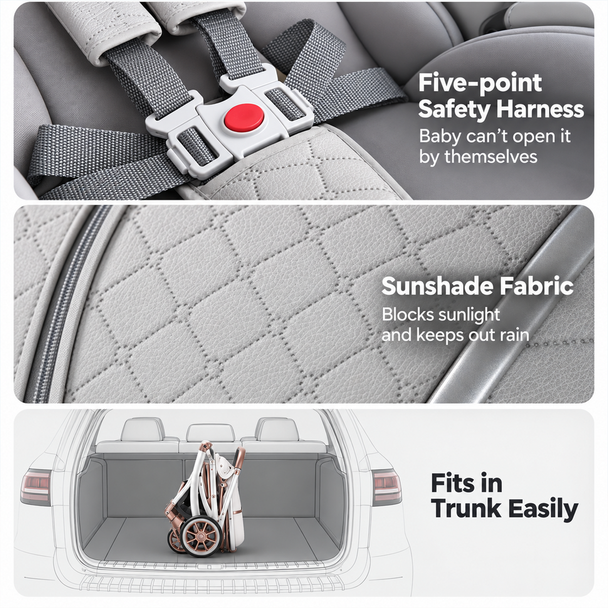 Kidspark Bellini baby stroller | High view reversible seat | All terrain wheels | sleekest design | luxury redefined