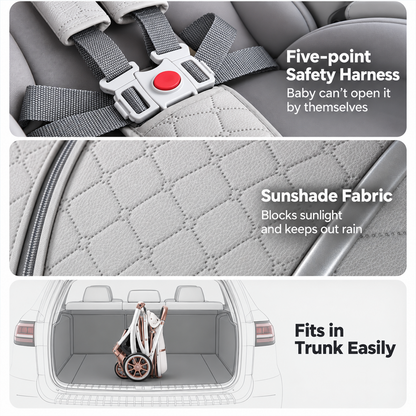 Kidspark Bellini baby stroller | High view reversible seat | All terrain wheels | sleekest design | luxury redefined
