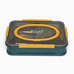 Food stainless steel 4 compartment lunchbox -1000 ml (blue) - Kidspark