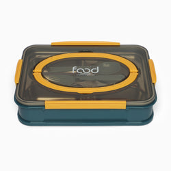 Food stainless steel 4 compartment lunchbox -1000 ml (blue) - Kidspark