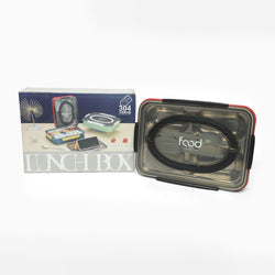 Food stainless steel 4 compartment lunchbox-1000 ml (red) - Kidspark