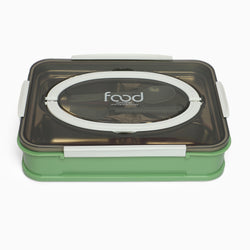 Food stainless steel 4 compartment lunchbox-1000 ml (green) - Kidspark