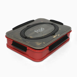 Food stainless steel 4 compartment lunchbox-1000 ml (red) - Kidspark