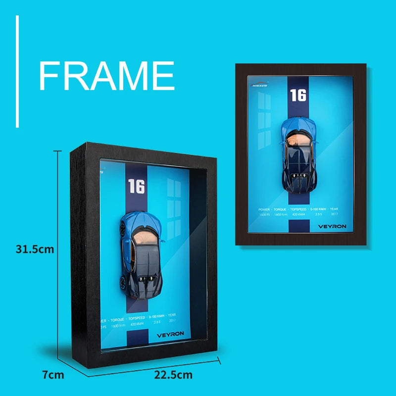 3D Sports Car Frames - 1:32 metal die cast Model