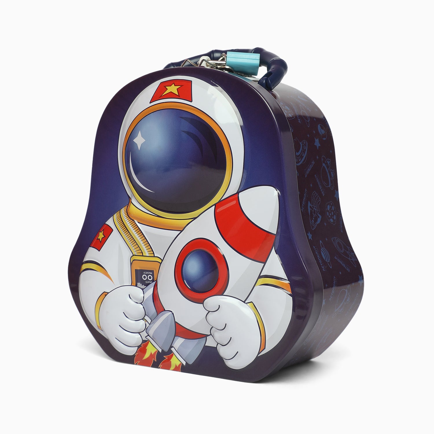 Astronaut money bank with lock & key for boys - Kidspark