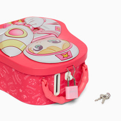 Astronaut money bank with lock & key for girls - Kidspark