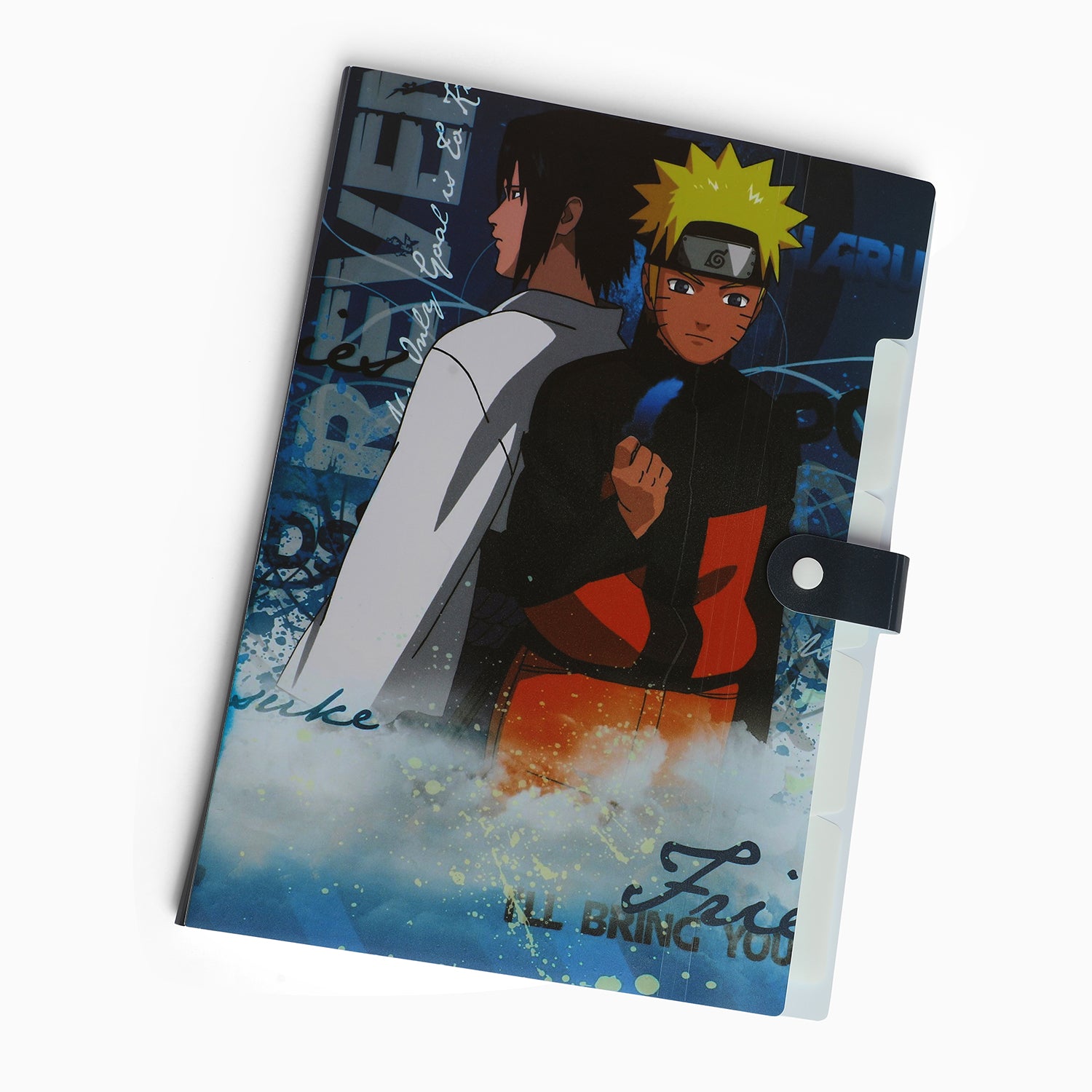 ZORSE Naruto-sasuke 6-Grid button file folder A4 for kids documents - Kidspark