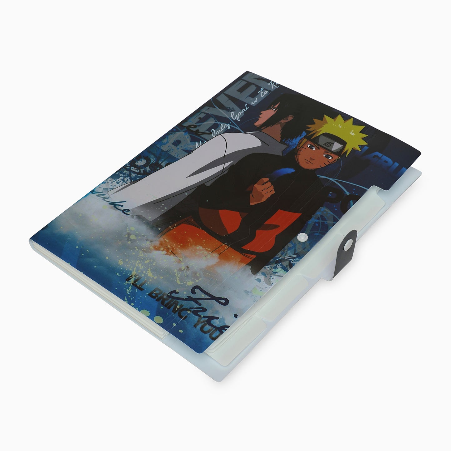 ZORSE Naruto-sasuke 6-Grid button file folder A4 for kids documents - Kidspark