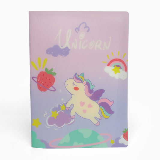 ZORSE unicorn 20 pocket file folder for kids documents