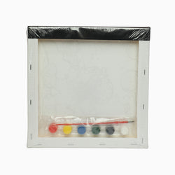 ZORSE space six shades of Expression wooden frame canvas painting set 25 x25cm - Kidspark