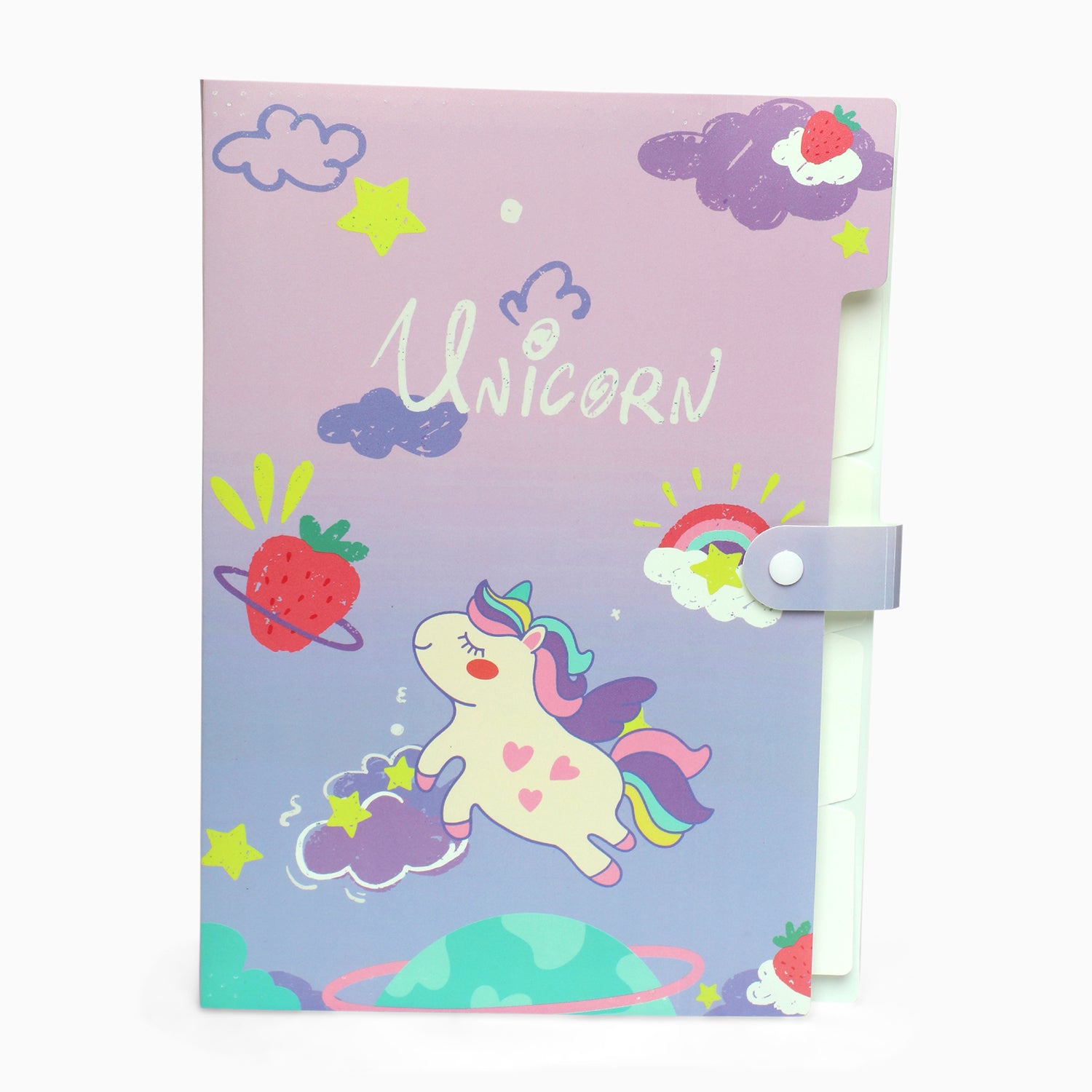 ZORSE unicorn 6-Grid button file folder A4 - Kidspark