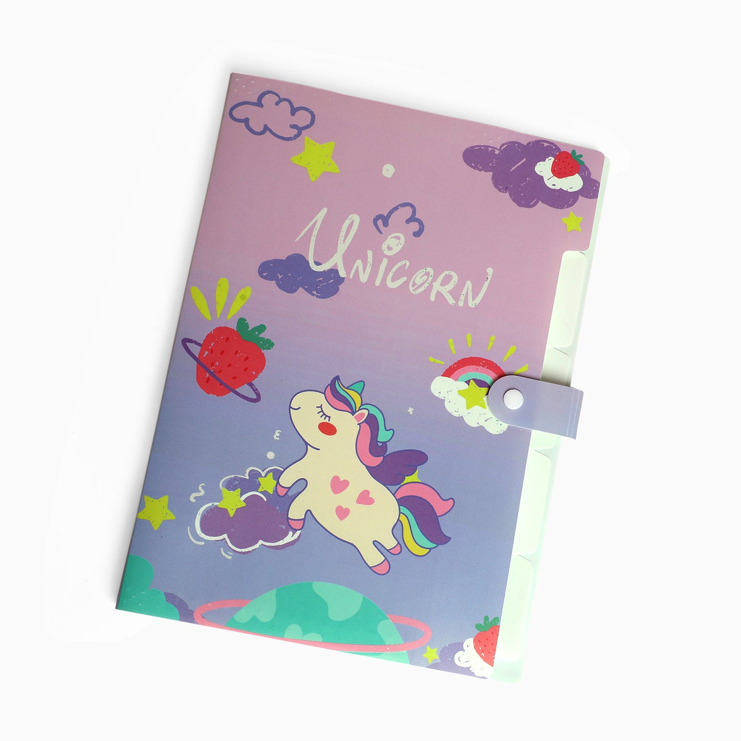 ZORSE unicorn 6-Grid button file folder A4 - Kidspark