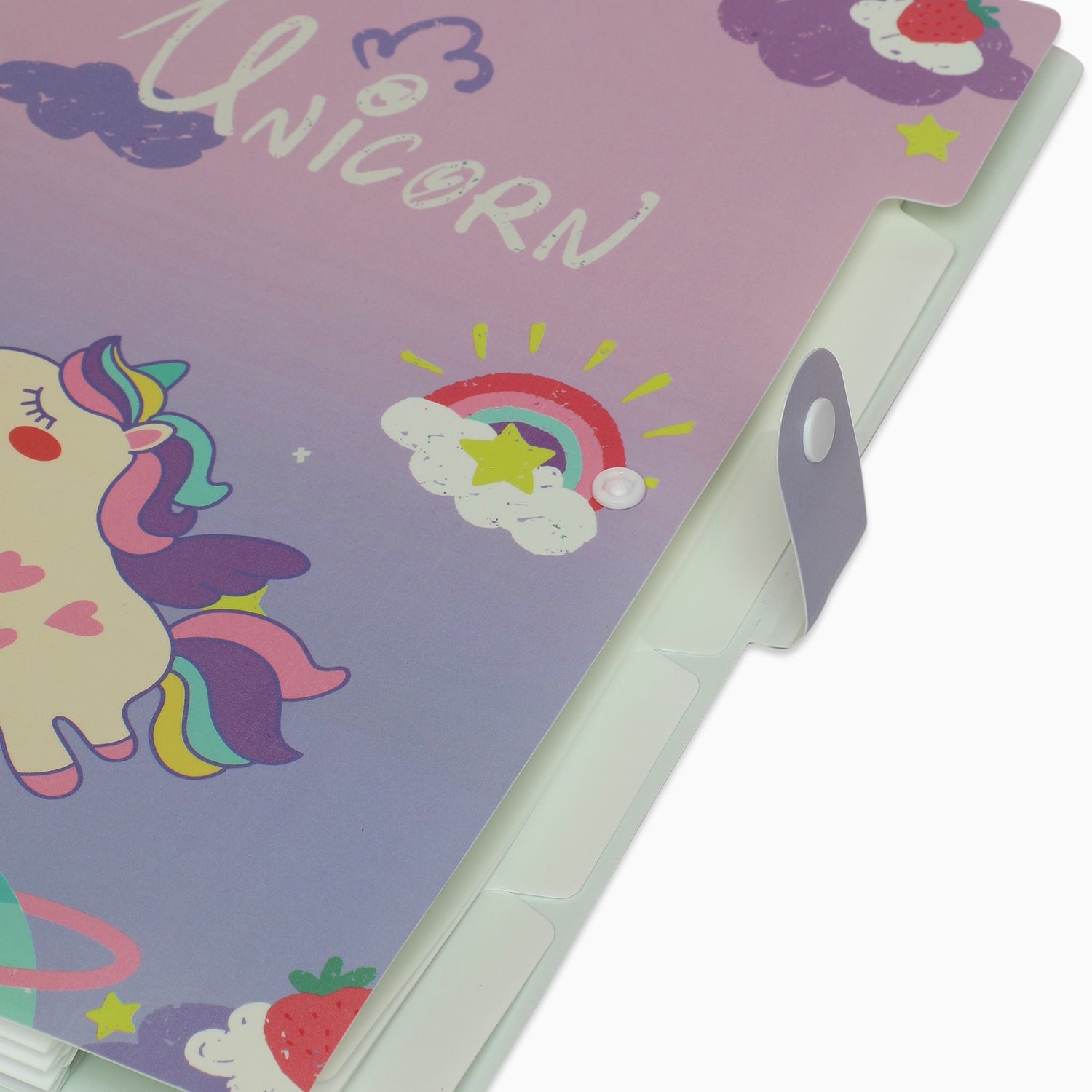 ZORSE unicorn 6-Grid button file folder A4 - Kidspark